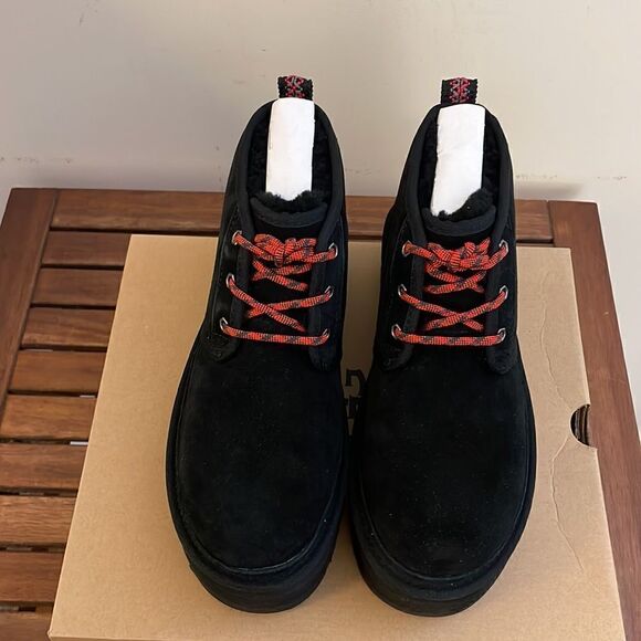 UGG Neumel Heritage Platform Boots Black USA Women Size 9/UK 7/EU 40 - Picture 4 of 13